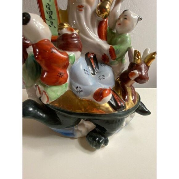 Vintage Asian Porcelain Fertility Figurine Wise Man - Picture 13 of 16